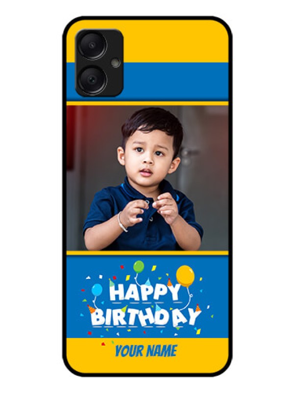 Custom Galaxy A05 Custom Glass Phone Case - Birthday Wishes Design