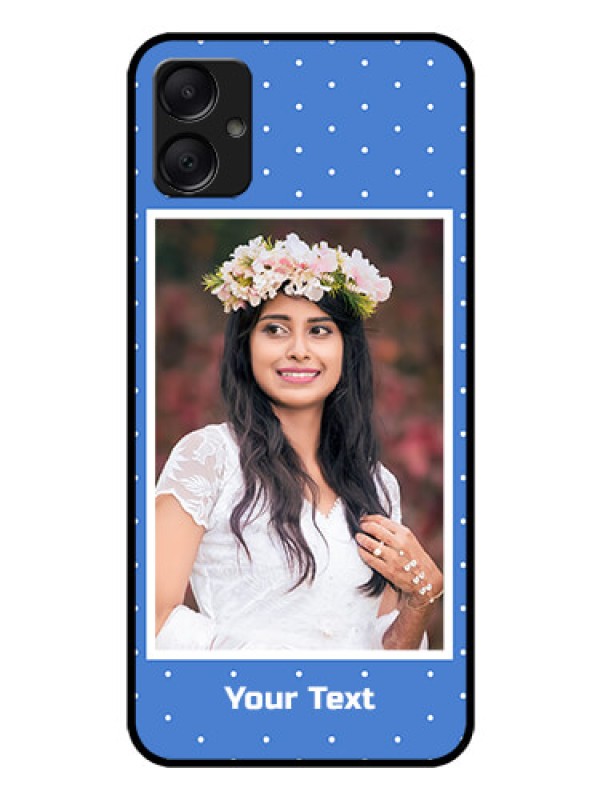 Custom Galaxy A05 Custom Glass Phone Case - Polka Dots Design