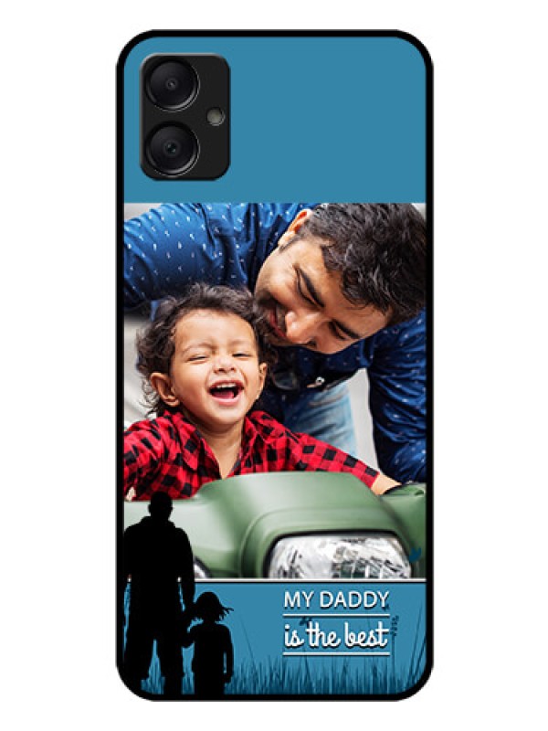 Custom Galaxy A05 Custom Glass Phone Case - Best Dad Design