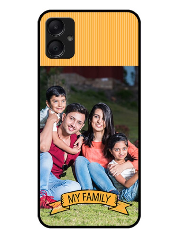Custom Galaxy A05 Custom Glass Phone Case - My Family Design