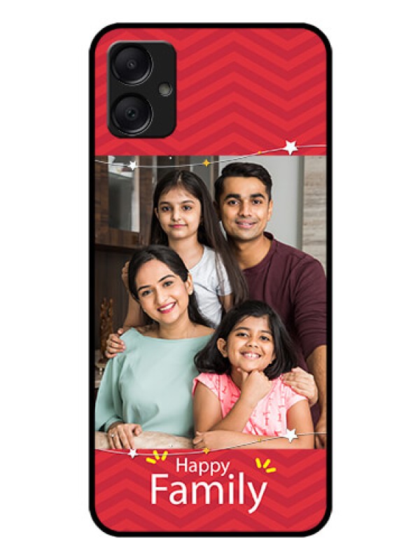 Custom Galaxy A05 Custom Glass Phone Case - Happy Family Design