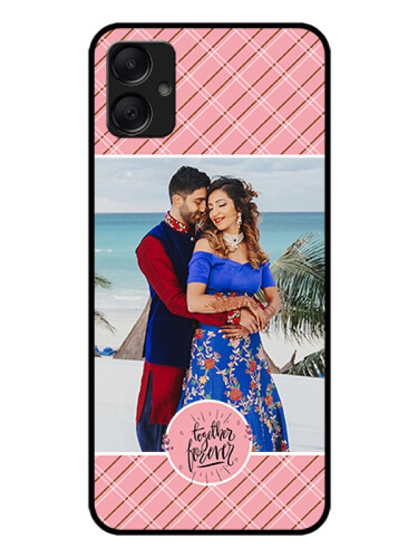Custom Galaxy A05 Custom Glass Phone Case - Together Forever Design