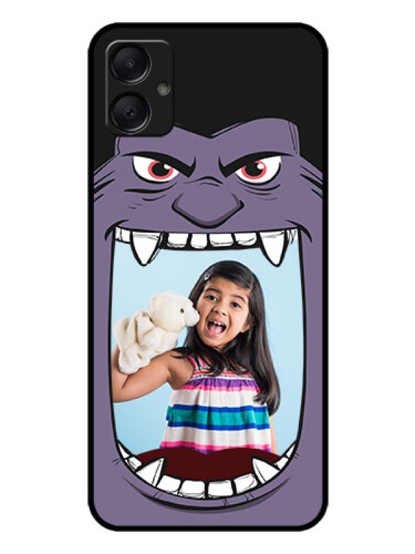 Custom Galaxy A05 Custom Glass Phone Case - Angry Monster Design