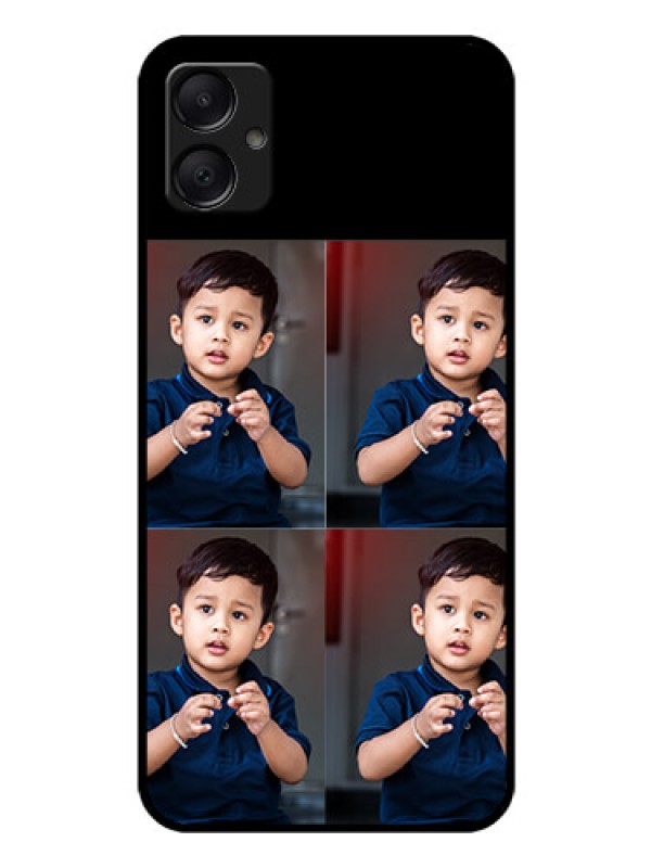 Custom Galaxy A05 Custom Glass Phone Case - 4 Image Holder Design