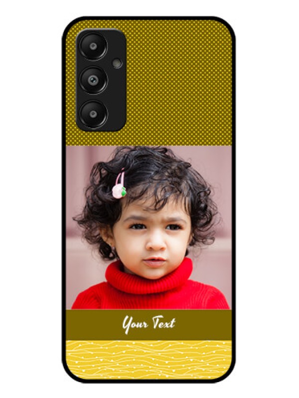 Custom Galaxy A05s Custom Glass Phone Case - Simple Green Color Design