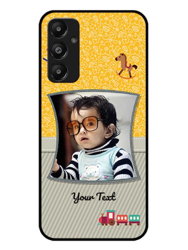 Custom Galaxy A05s Custom Glass Phone Case - Baby Picture Upload Design