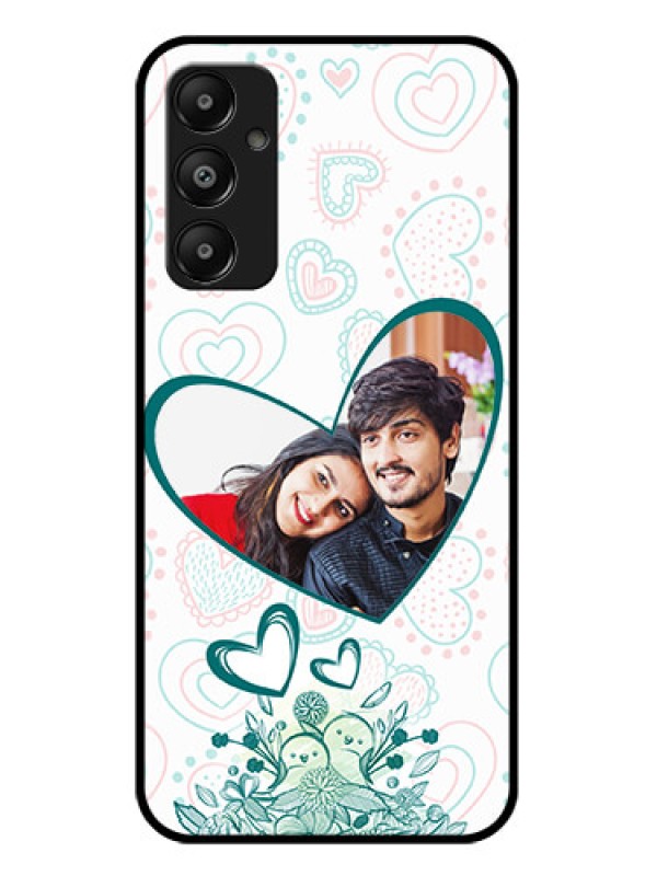 Custom Galaxy A05s Custom Glass Phone Case - Premium Couple Design
