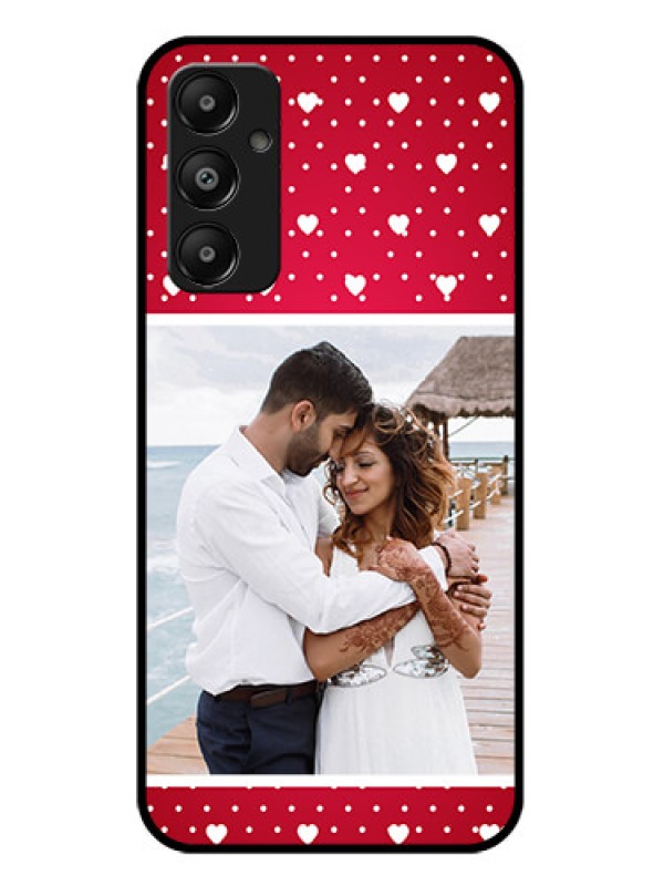 Custom Galaxy A05s Custom Glass Phone Case - Hearts Mobile Case Design