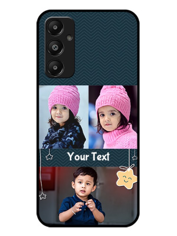 Custom Galaxy A05s Custom Glass Phone Case - Hanging Stars Design