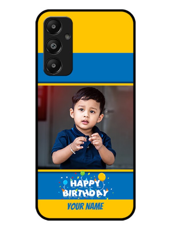 Custom Galaxy A05s Custom Glass Phone Case - Birthday Wishes Design