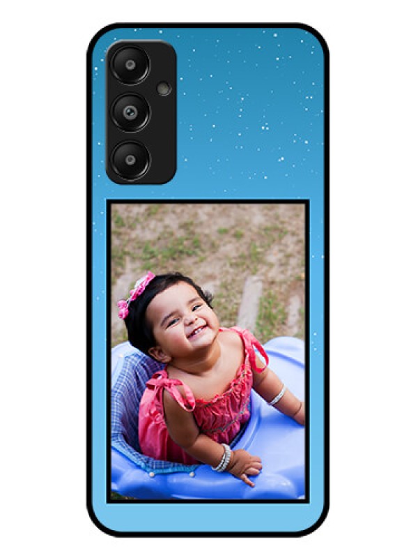 Custom Galaxy A05s Custom Glass Phone Case - Wave Pattern Colorful Design