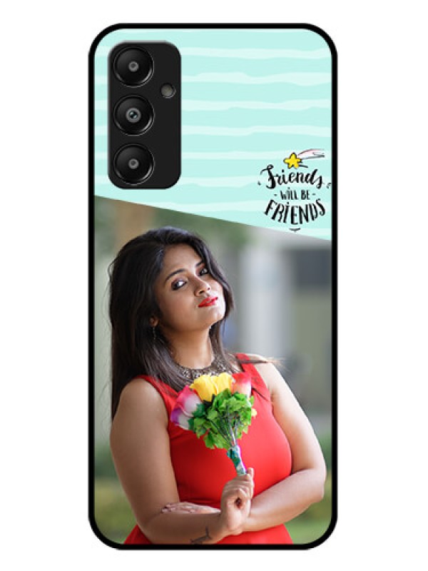 Custom Galaxy A05s Custom Glass Phone Case - Friends Picture Icon Design