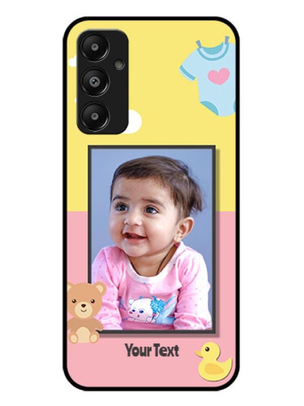 Custom Galaxy A05s Custom Glass Phone Case - Kids 2 Color Design