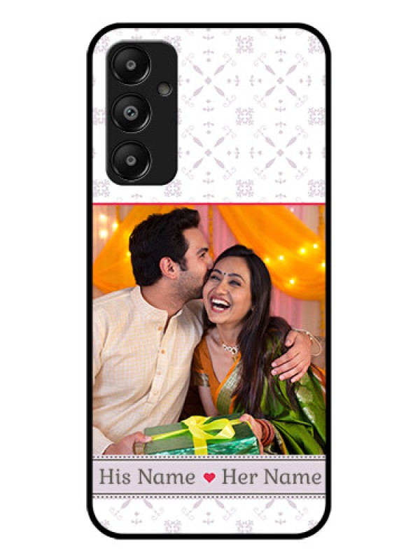Custom Galaxy A05s Custom Glass Phone Case - With Photo And Ethnic Design