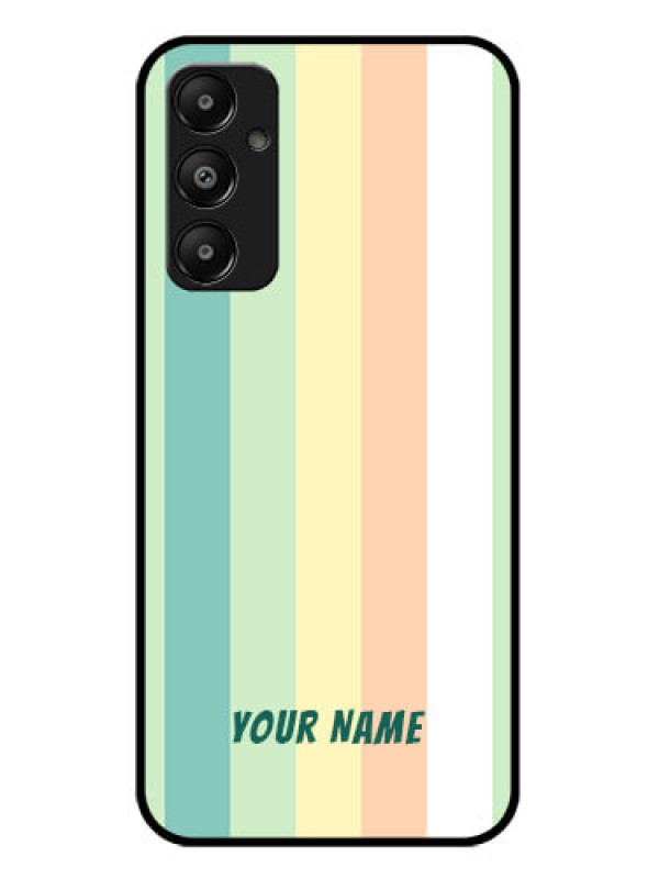 Custom Galaxy A05s Custom Glass Phone Case - Multi - Colour Stripes Design