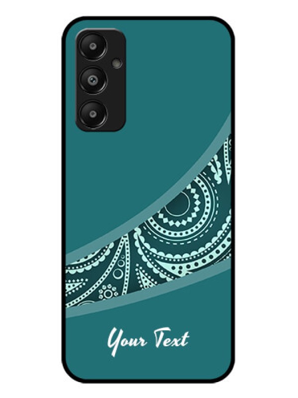 Custom Galaxy A05s Custom Glass Phone Case - Semi Visible Floral Design