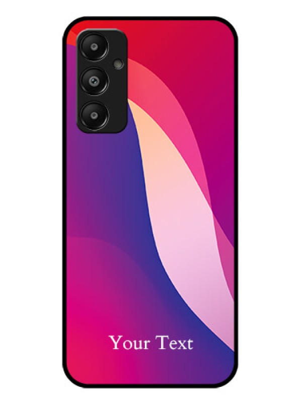 Custom Galaxy A05s Custom Glass Phone Case - Digital Abstract Overlap Design