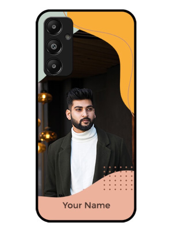 Custom Galaxy A05s Custom Glass Phone Case - Tri - Coloured Overlay Design