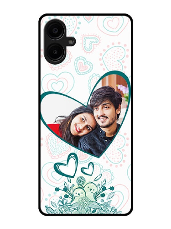 Custom Samsung Galaxy A06 Custom Glass Phone CasePremium Couple Design