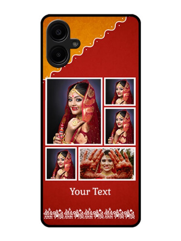Custom Samsung Galaxy A06 Custom Glass Phone CaseWedding Pic Upload Design
