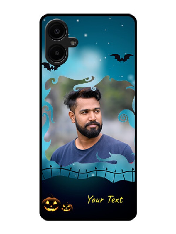 Custom Samsung Galaxy A06 Custom Glass Phone CaseHalloween Frame Design