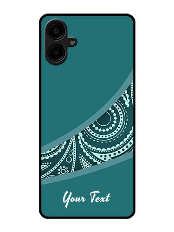 Custom Samsung Galaxy A06 Custom Glass Phone CaseSemi Visible Floral Design