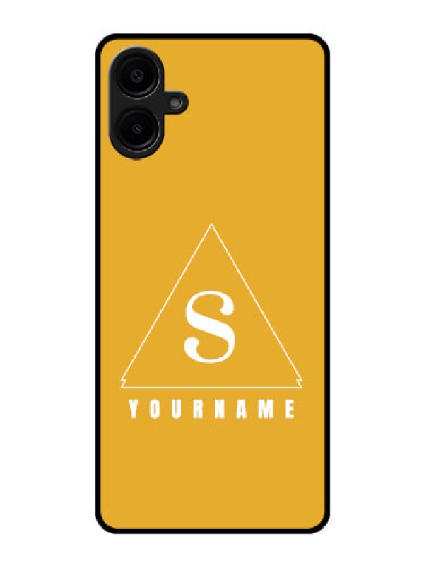 Custom Samsung Galaxy A06 Custom Glass Phone CaseSimple Triangle Design