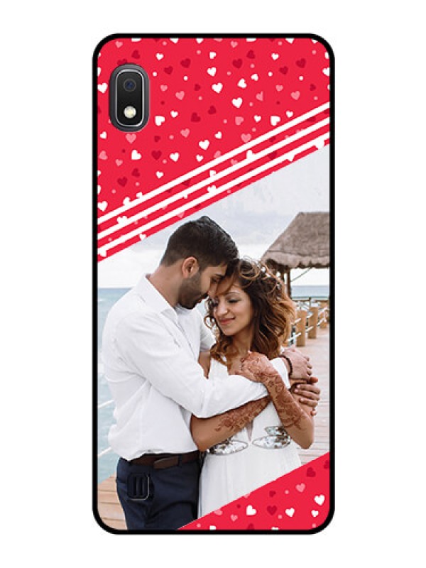 Custom Galaxy A10 Custom Glass Mobile Case - Valentines Gift Design