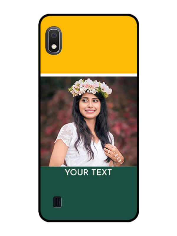 Custom Galaxy A10 Photo Printing on Glass Case - Love You Design
