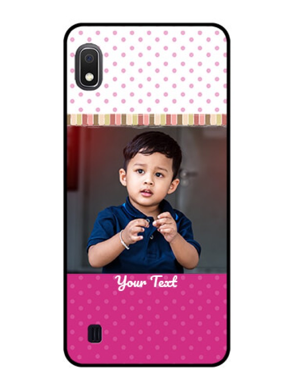 Custom Galaxy A10 Photo Printing on Glass Case - Cute Girls Cover Design