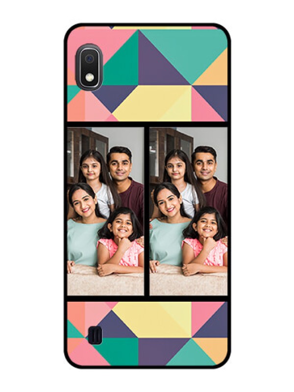 Custom Galaxy A10 Custom Glass Phone Case - Bulk Pic Upload Design