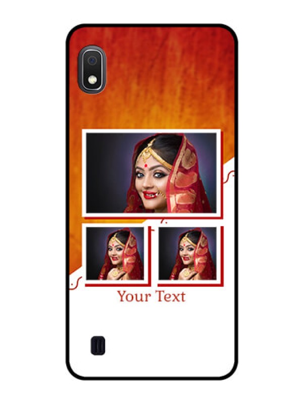 Custom Galaxy A10 Custom Glass Phone Case - Wedding Memories Design 