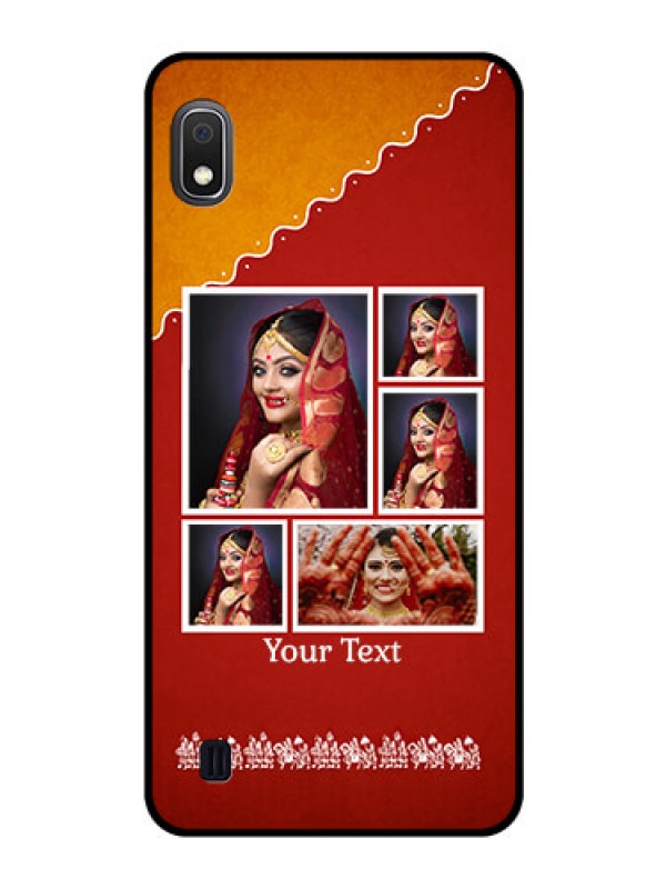 Custom Galaxy A10 Personalized Glass Phone Case - Wedding Pic Upload Design