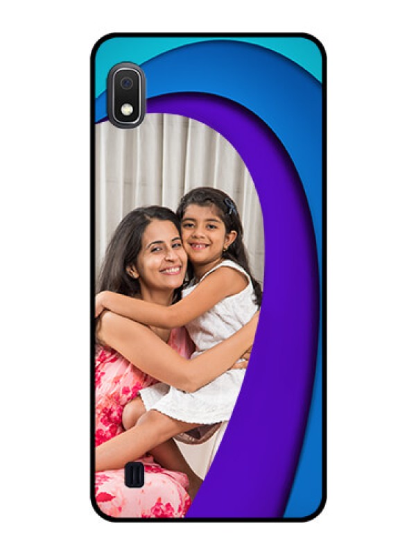 Custom Galaxy A10 Photo Printing on Glass Case - Simple Pattern Design