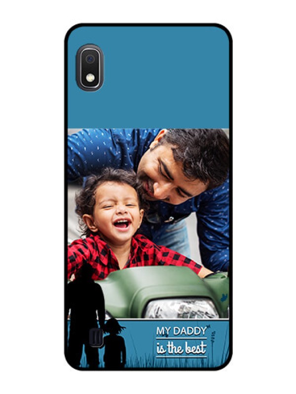 Custom Galaxy A10 Custom Glass Mobile Case - Best dad design 