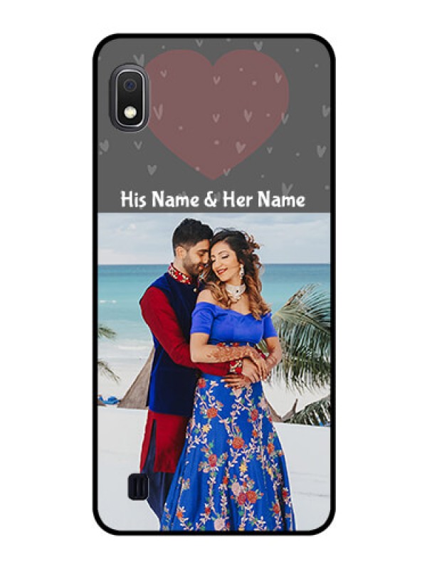 Custom Galaxy A10 Custom Glass Mobile Case - Buy Love Design with Photo Online