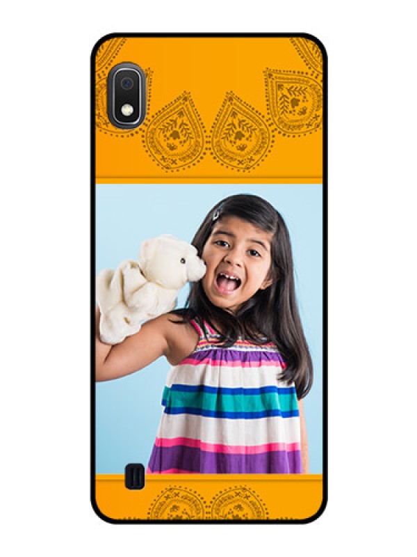 Custom Galaxy A10 Personalized Glass Phone Case - Photo Wedding Design 