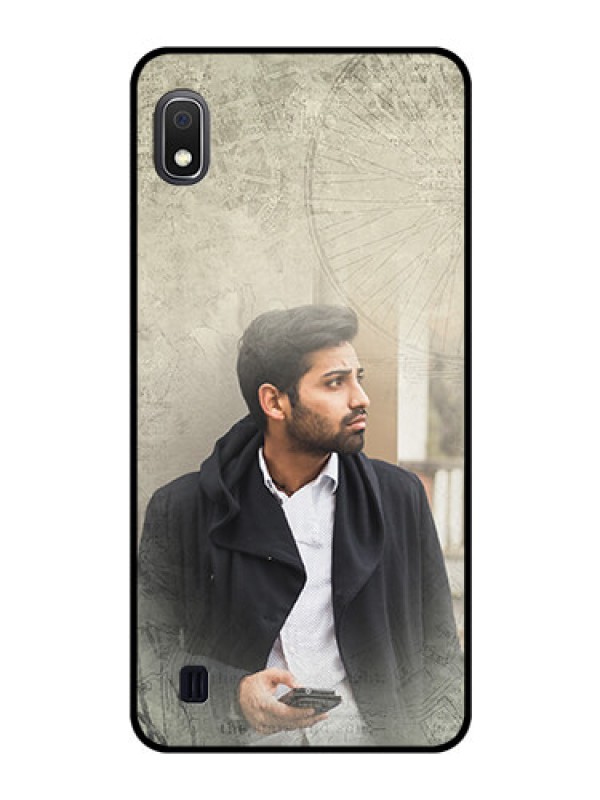 Custom Galaxy A10 Custom Glass Phone Case - with vintage design