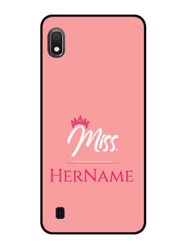 Custom Galaxy A10 Custom Glass Phone Case Mrs with Name