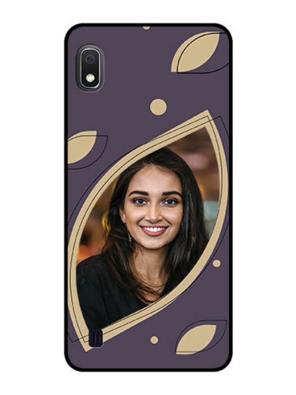 Custom Galaxy A10 Custom Glass Mobile Case - Falling Leaf Design