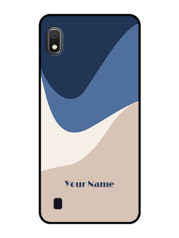Custom Galaxy A10 Custom Glass Phone Case - Abstract Drip Art Design