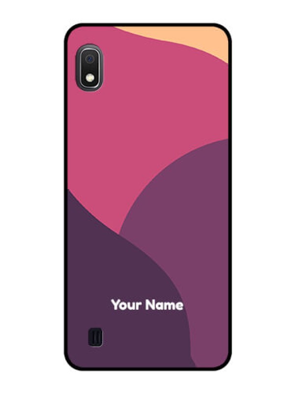 Custom Galaxy A10 Custom Glass Phone Case - Mixed Multi-colour abstract art Design