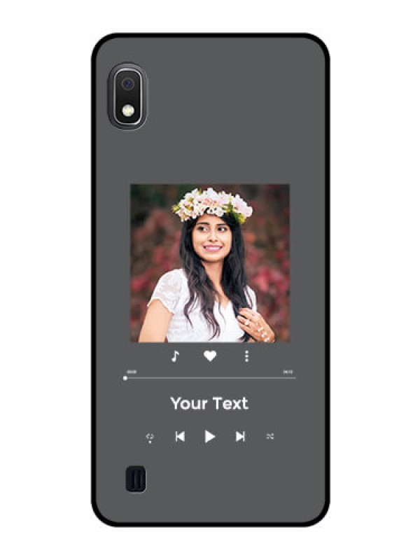 Custom Galaxy A10 Custom Glass Mobile Case - Play The Music Design