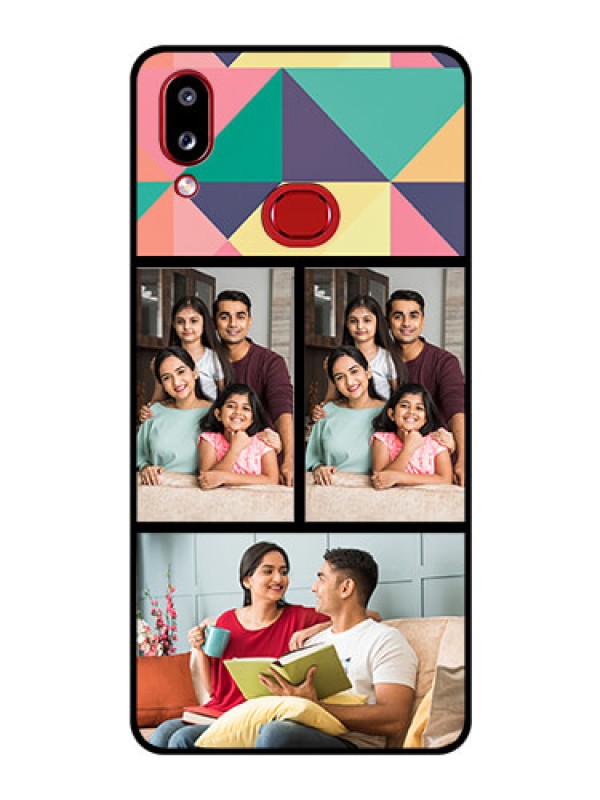 Custom Galaxy A10s Custom Glass Phone Case - Bulk Pic Upload Design