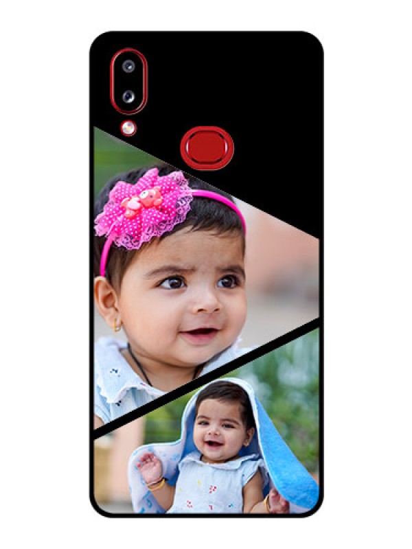 Custom Galaxy A10s Custom Glass Phone Case - Semi Cut Design
