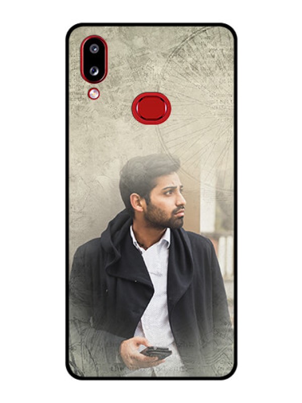 Custom Galaxy A10s Custom Glass Phone Case - with vintage design
