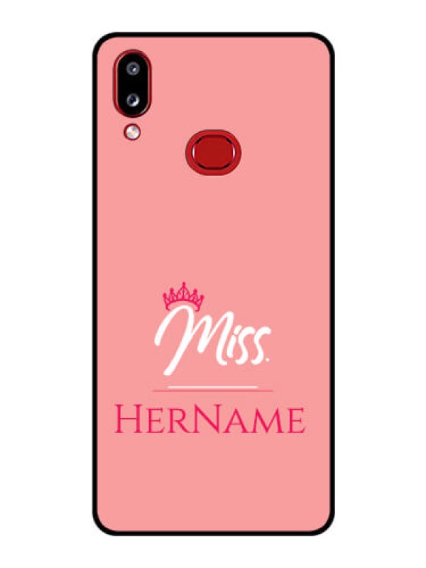 Custom Galaxy A10s Custom Glass Phone Case Mrs with Name