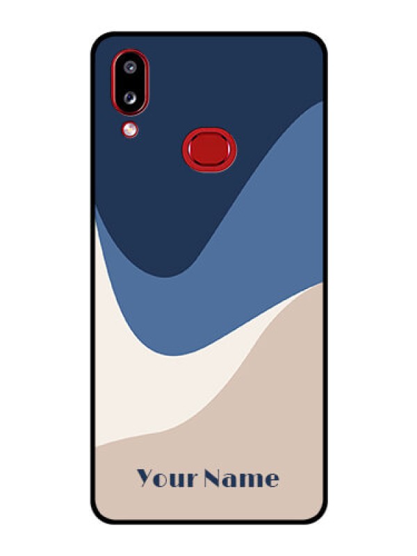 Custom Galaxy A10s Custom Glass Phone Case - Abstract Drip Art Design
