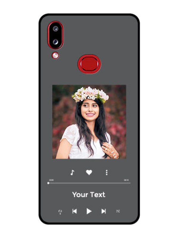Custom Galaxy A10s Custom Glass Mobile Case - Play The Music Design