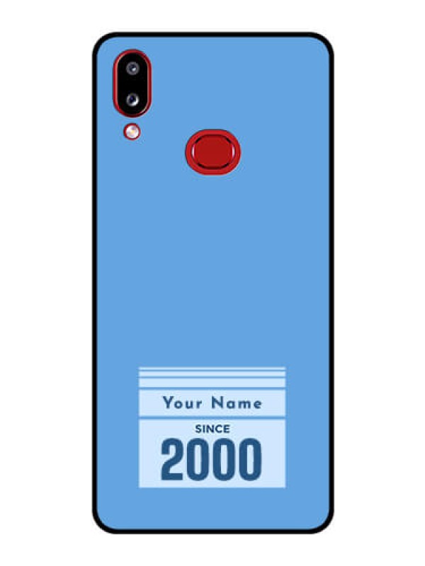 Custom Galaxy A10s Custom Glass Mobile Case - Custom Year of birth Design